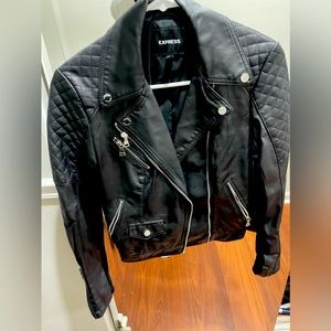 Express leather jacket perfect for spring and fall.
